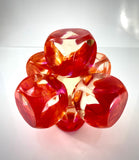 Klubo small jacks 6"x6" magenta orange