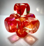 Klubo small jacks 6"x6" magenta orange