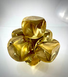 Klubo small jacks 6"x6" solid gold