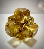 Klubo small jacks 6"x6" solid gold