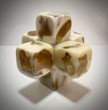 Klubo medium jack 9"x9" Cream and gold