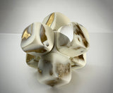 Klubo medium jack 9"x9" Cream and gold