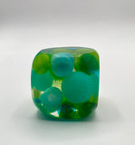 Klubo Chartreuse Green and teal spheres