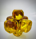 Klubo medium jack 9"x9" yellow and burnt red