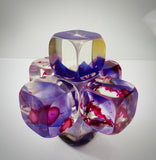 Klubo small jacks 6"x6" purple and magenta