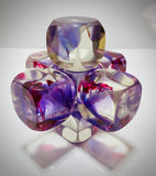 Klubo small jacks 6"x6" purple and magenta