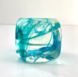 Klubo teal blue tendrils