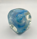 Klubo marbleized blue and white 3x3