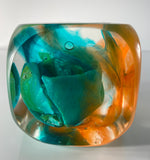Klubo pearlescent teal orange 3x3