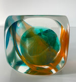 Klubo pearlescent teal orange 3x3