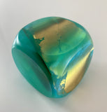 Klubo pearlescent teal gold