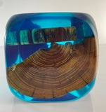 Klubo teal with wood 3x3