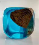Klubo teal and apple wood