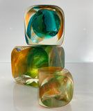 Klubo pearlescent teal orange 3x3