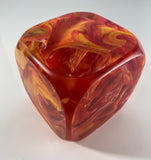 Klubo yellow orange magenta red marbleized 4x4