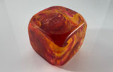 Klubo yellow orange magenta red marbleized 4x4