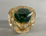 Klubo gold swirls emerald sphere