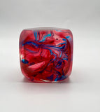Klubo marbleized blue and Red 3x3
