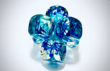 Klubo small jacks 6"x6" teal blue serpentines