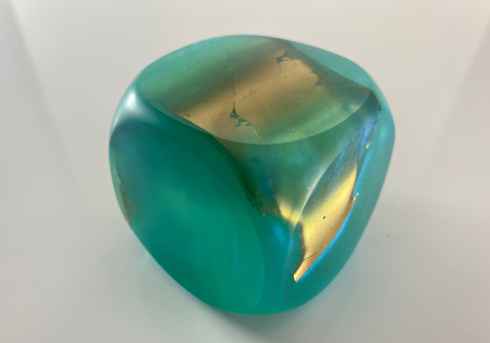 Klubo pearlescent teal gold