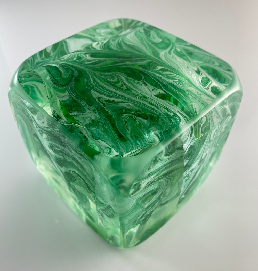 Klubo marbleize green white 4x4