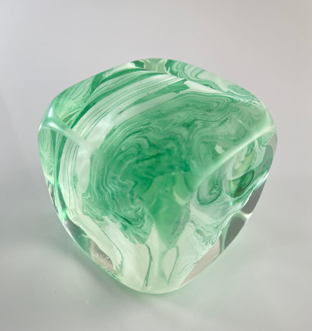 Klubo marbleized green white 1