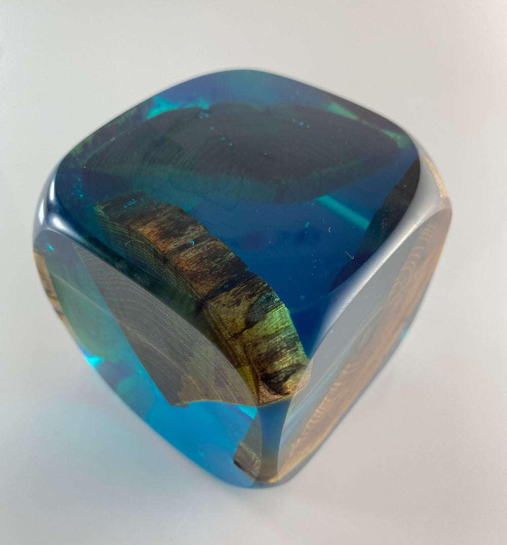 Klubo teal with wood 3x3