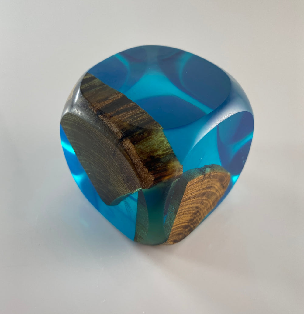 Klubo teal and apple wood