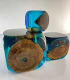 Klubo teal with wood 3x3